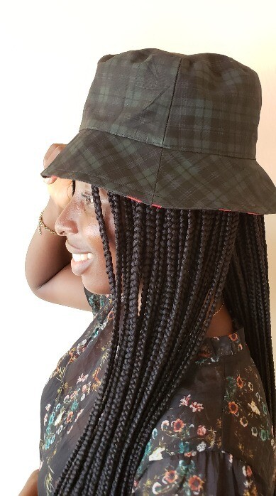 Skatsz! (Ade)Doyin - Plaid Satin Lined Bucket Hat