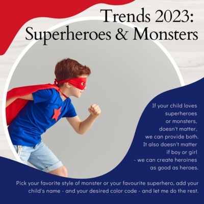 Trends 2024 – superheroes, comic and book characters