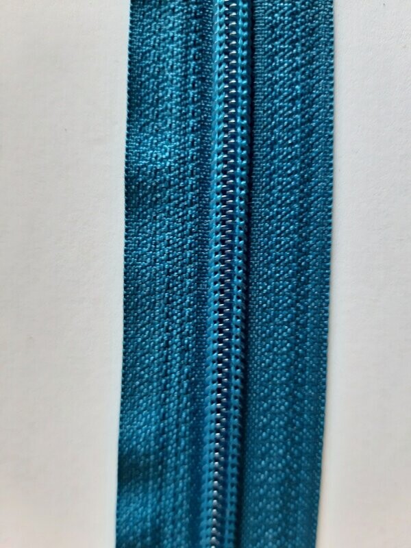 zip maille 5 Bleu Canard C41 (vendu au mètre)