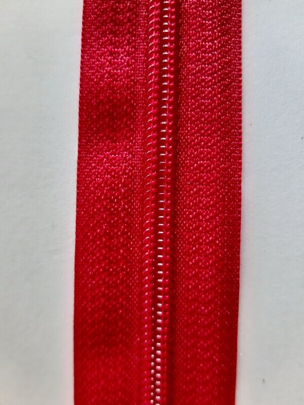 zip maille 5 Rouge C25 (vendu au mètre)