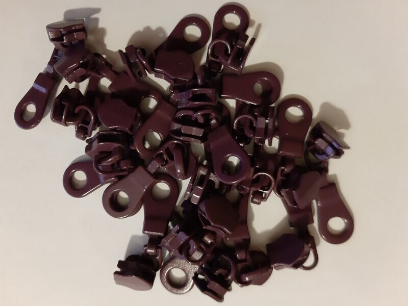 Curseurs aubergine maille 5  (vendu à l'unité)