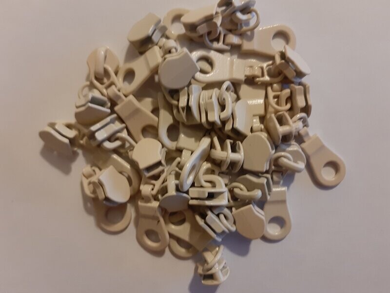 Curseur Ecru maille 5 (vendu à l'unité)