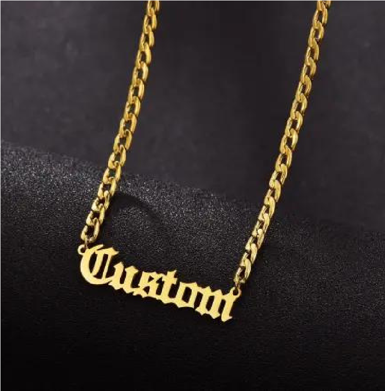 Custom Name Necklace - Cuban Link