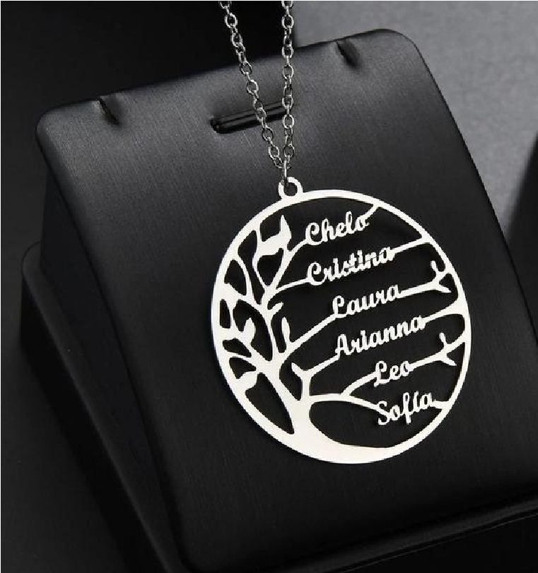Custom Name Necklace - Tree Of Life