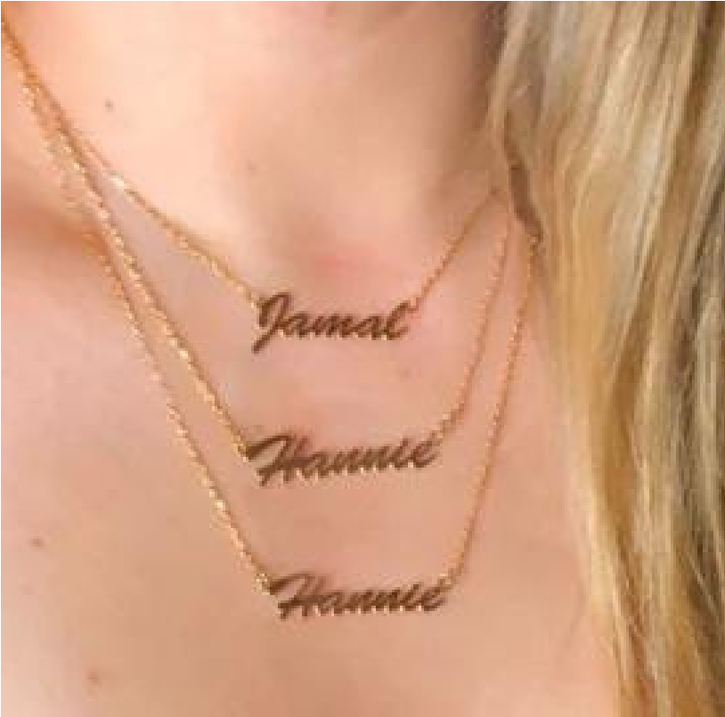 Custom Name Necklace - 3 Layer 3 Names