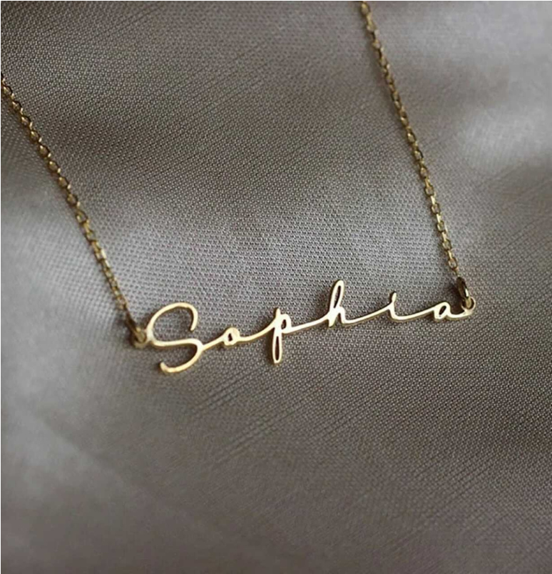 Custom Name Necklace - Handwriting Font