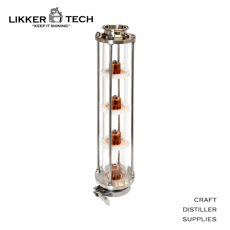 ​2"/NW50 4 stage Bubble Plate Sight Glass column