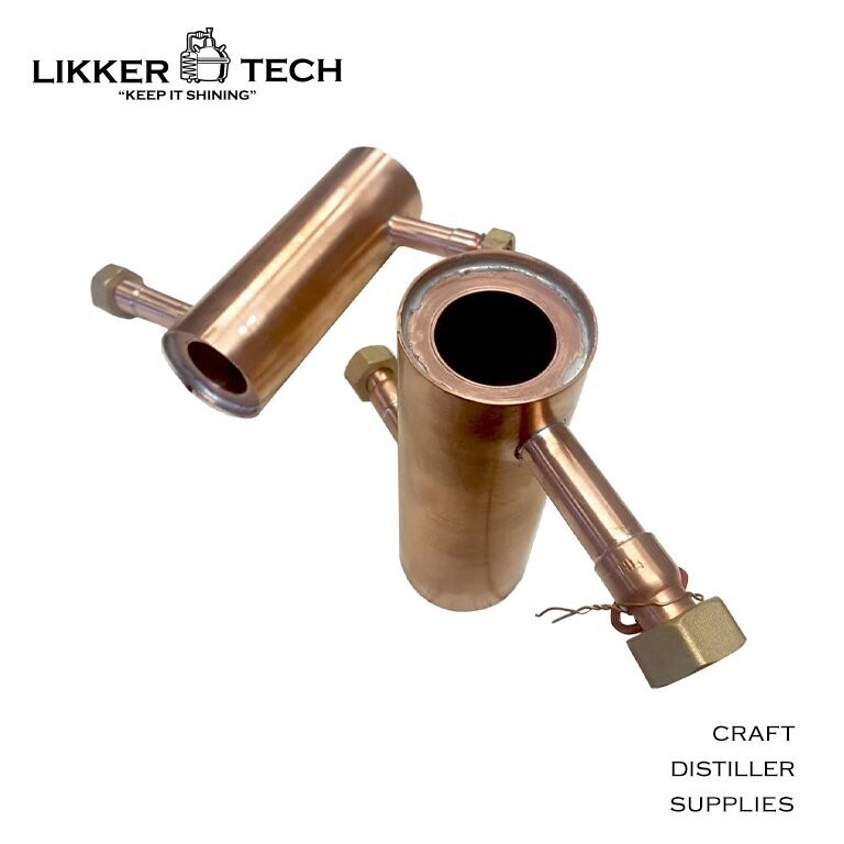 2" x 250lg Dephlegmator straight couplers