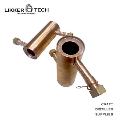 2" x 250lg Dephlegmator straight couplers