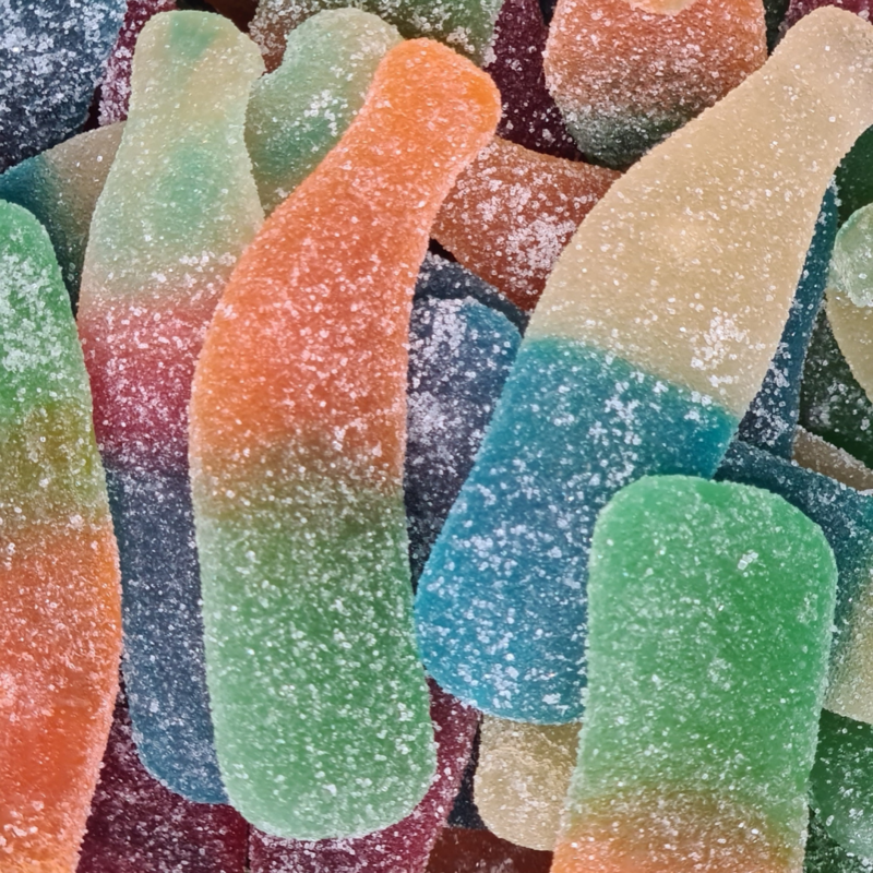 Fizzy Tutti Frutti Bottles 100g