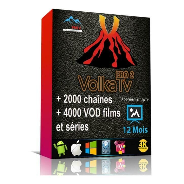 Volka pro 2 Abonnement 12 Mois Abonnement VolkaX IPTV  H265 volkapro2