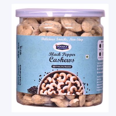 Premium Dry Roasted Pepper Cashews 200g