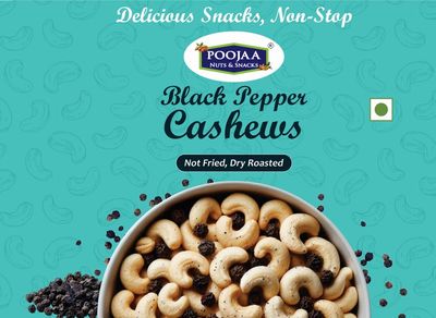 Premium Dry Roasted Pepper Cashews 200g