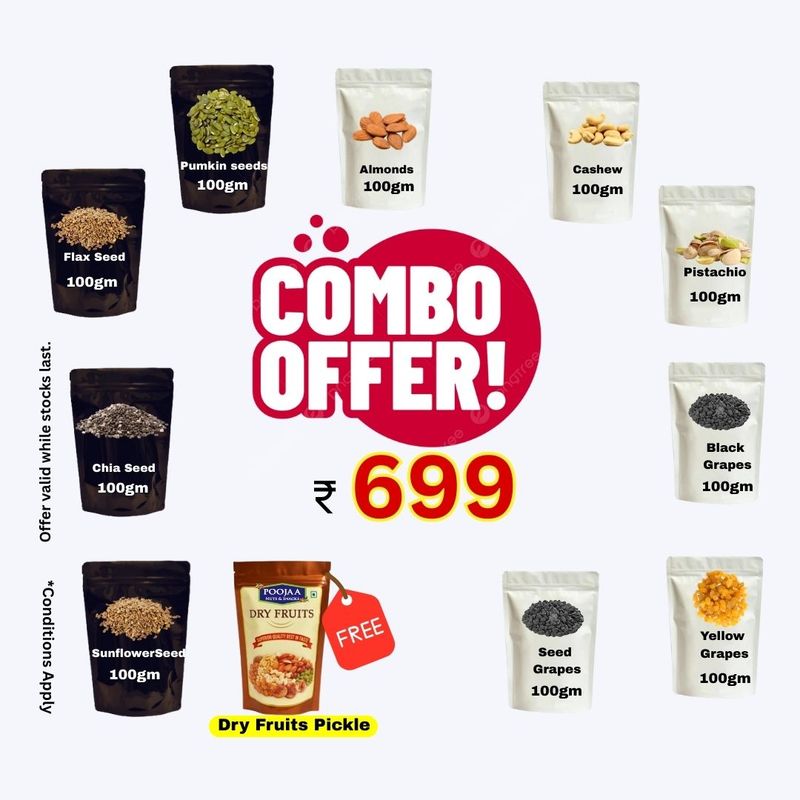 Dry Fruits Nuts  Seeds Combo Offer  | ப்ரீமியம் உலர் பழங்கள் காம்போ சலுகை!