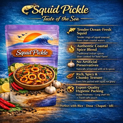 Homemade Squid Pickle Fresh, Spicy & Tasty 😋✨✨200gm