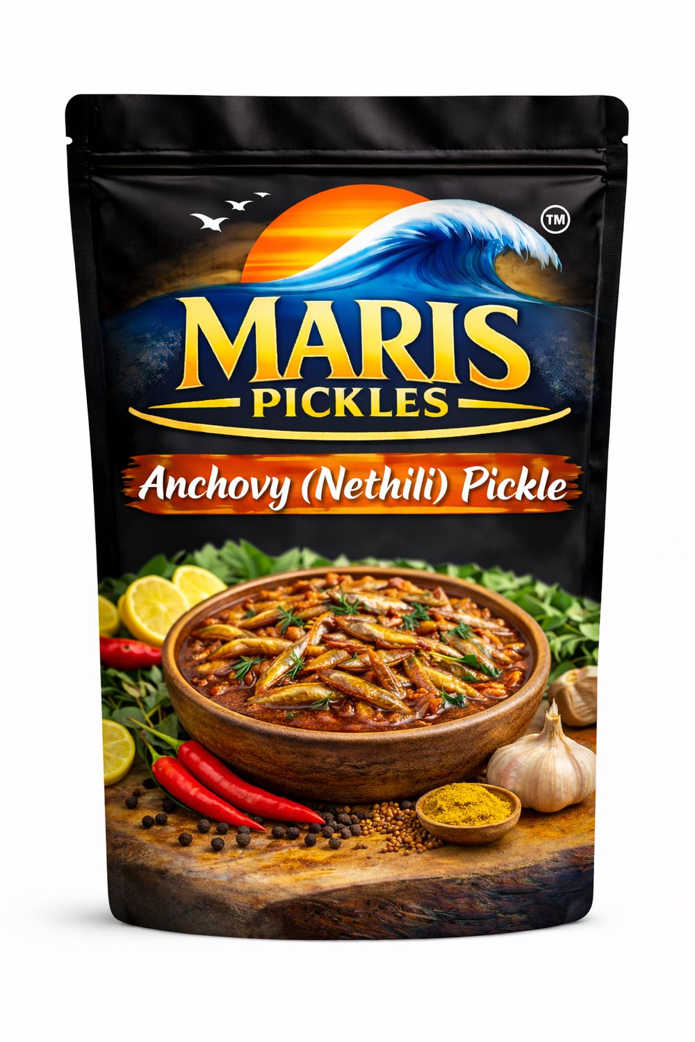 Nethili Pickle Homemade, Spicy &amp; Fresh | 🌶️🍽️⭐ 250gm