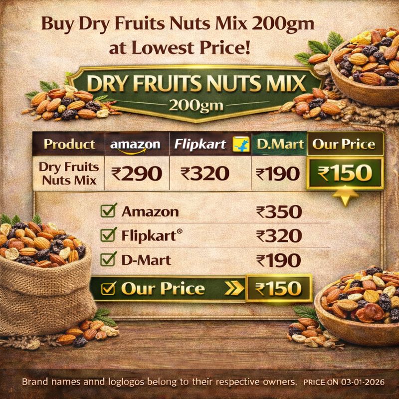 Dry Fruits Nuts Mix ப்ரீமியம் 200gm