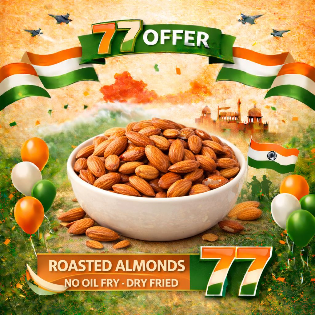 Premium Roasted Almonds 100gm