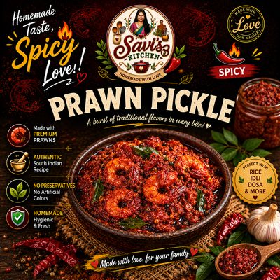 Homemade Spicy Special Prawn Pickle 🦐🦐🦐 200gm