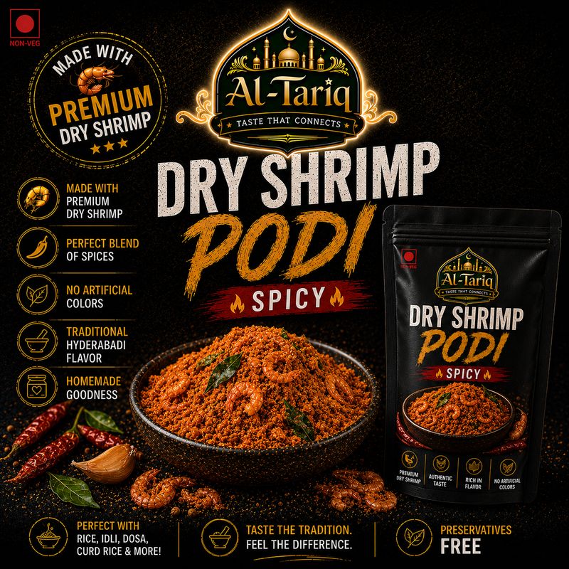 Dry Shrimp Podi  Spicy Seafood 🦐🦐🦐 200gm
