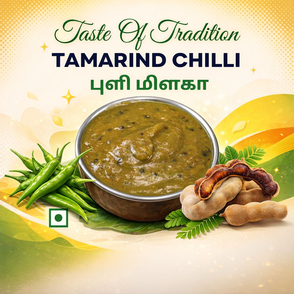 🔥 Puli Milaga 🌶️🍋 புளி மிளகா – சுவையின் சுடர்! 200gm