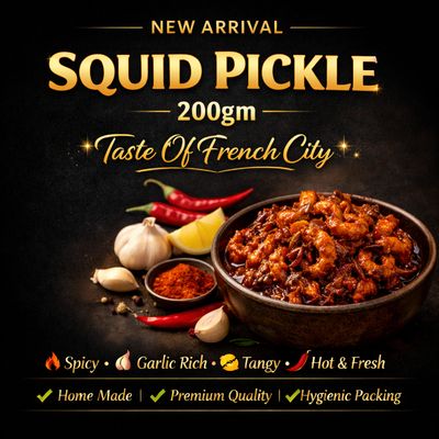 Homemade Squid Pickle Fresh, Spicy & Tasty 😋✨✨200gm