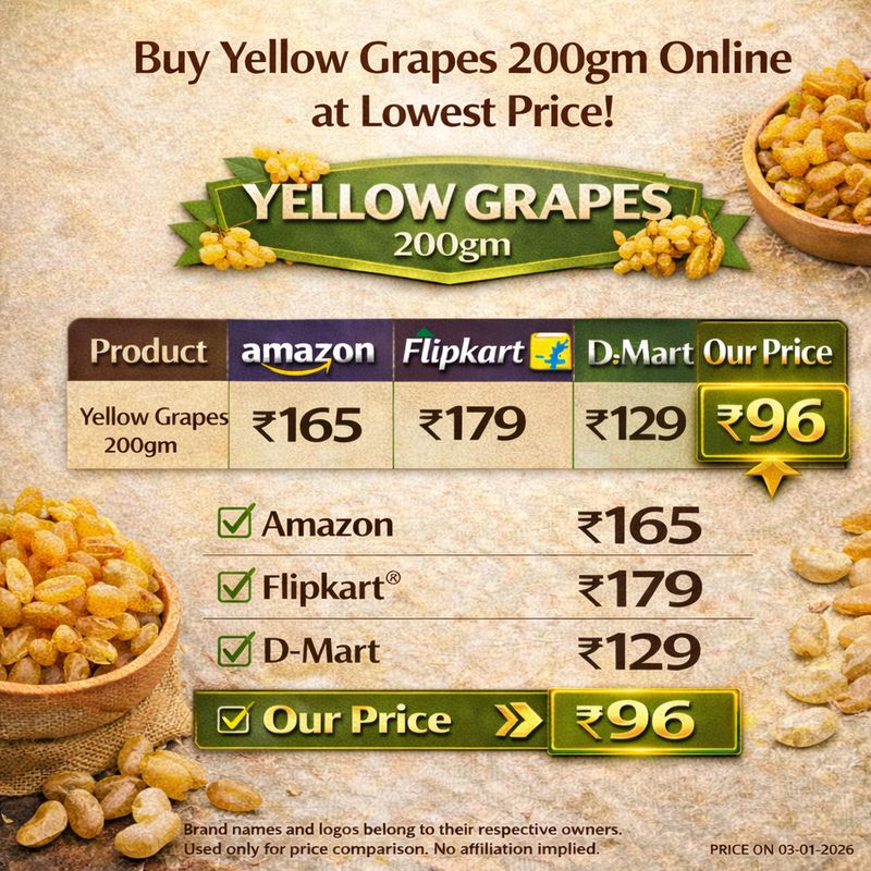 Premium Yellow Dry Grapes 200gm