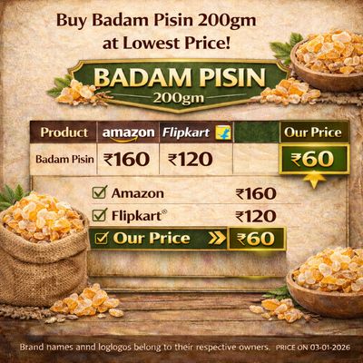 Premium Natural Badam Pisin 200gm
