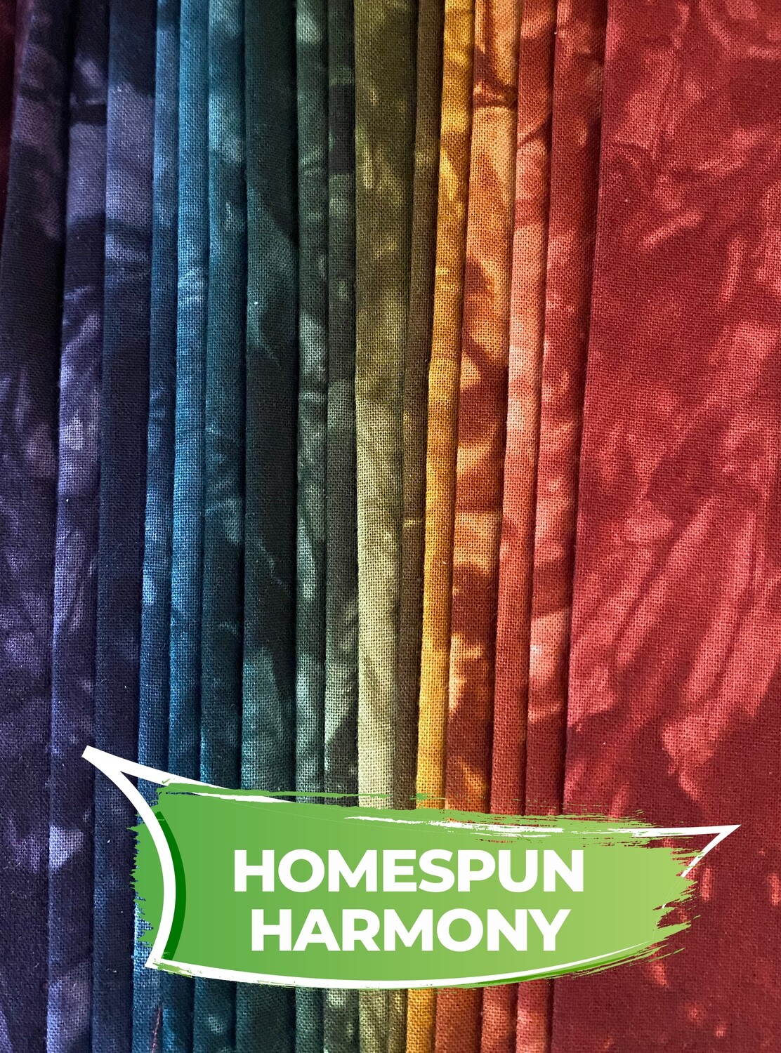 Homespun Harmony Hand Dyed Charm Pack of 20 colors - 6