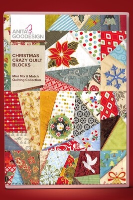 Christmas Crazy Quilt Blocks Embroidery CD