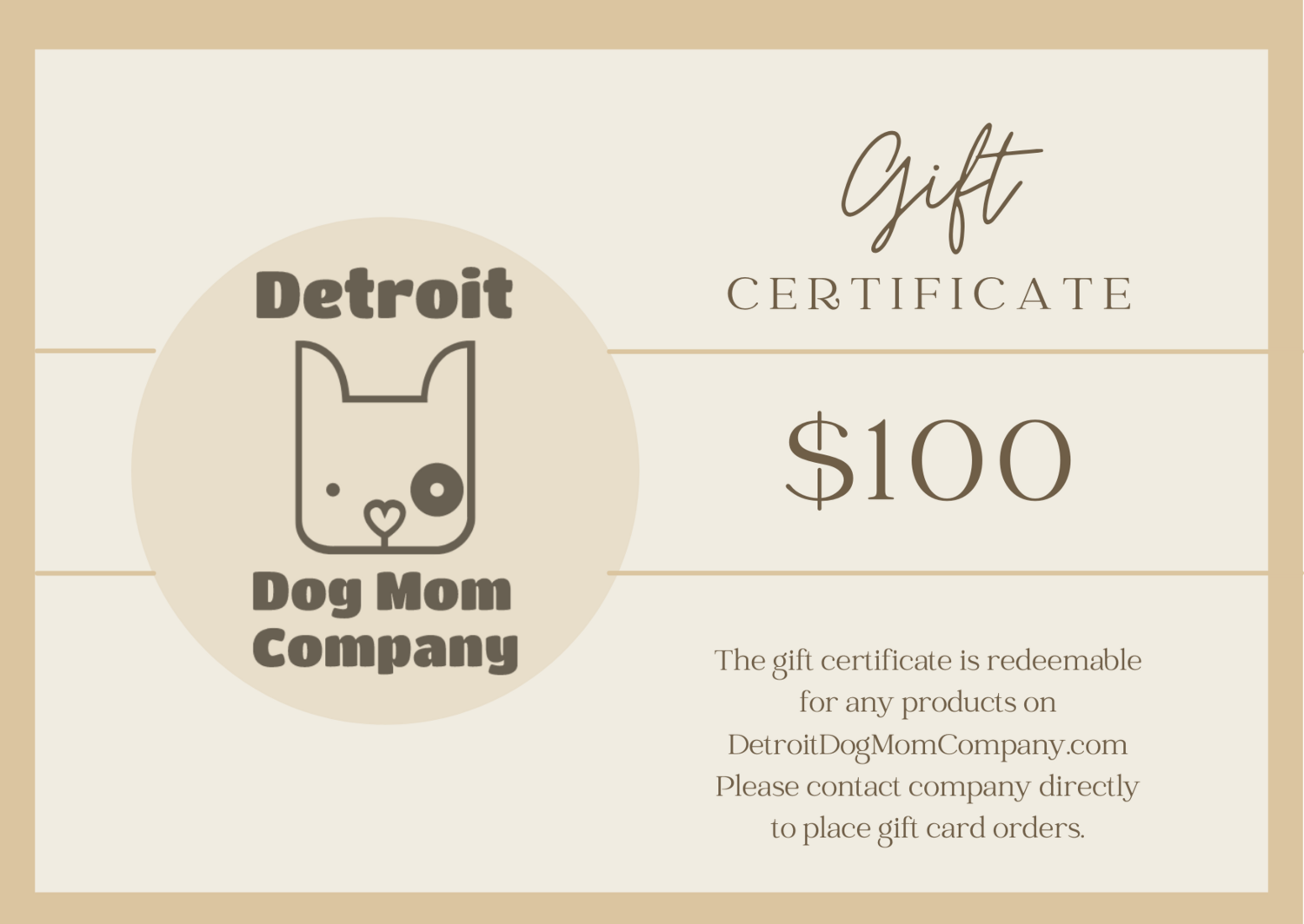 Gift Certificates