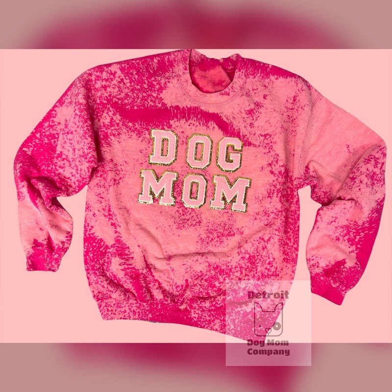Dog Mom University Dyed Crew