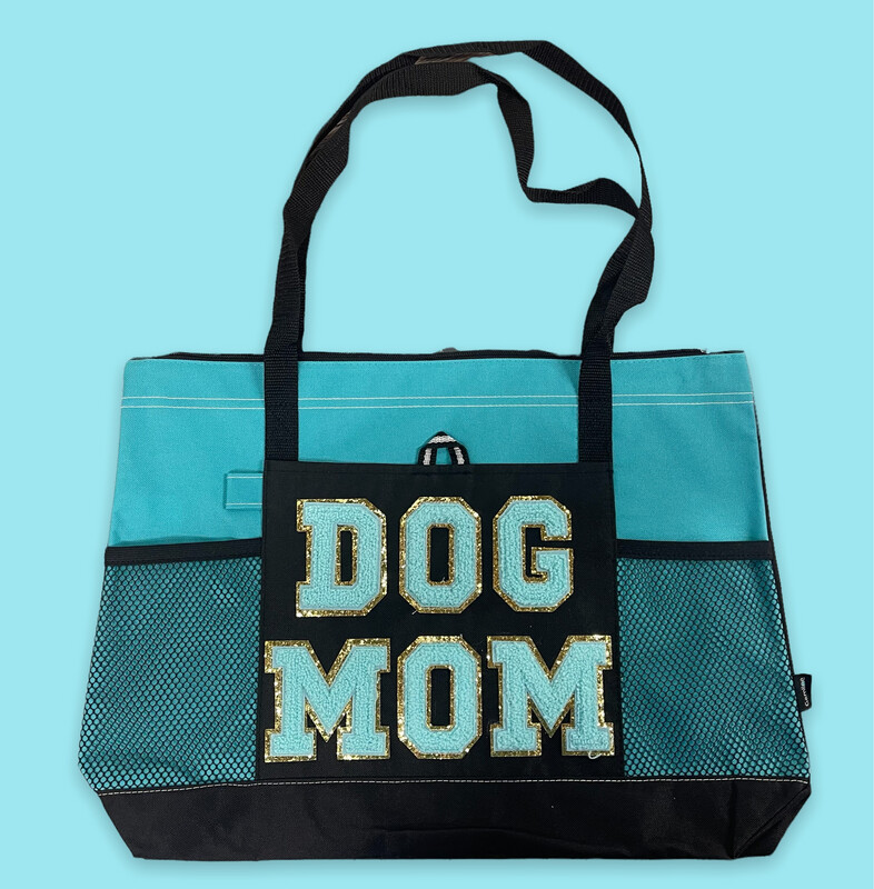 Dog Mom University Zippered Tote