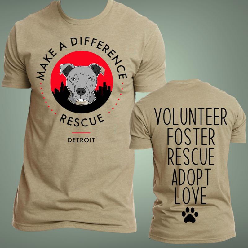 Make A Difference Rescue Fundraiser TShirt