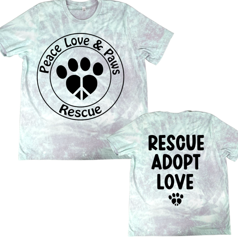 Peace, Love &amp; Paws Rescue Fundraiser TShirt