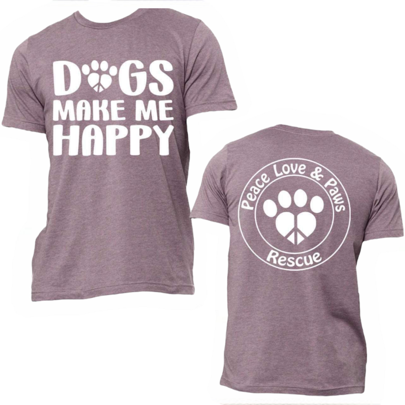Peace, Love &amp; Paws Rescue Fundraiser TShirt