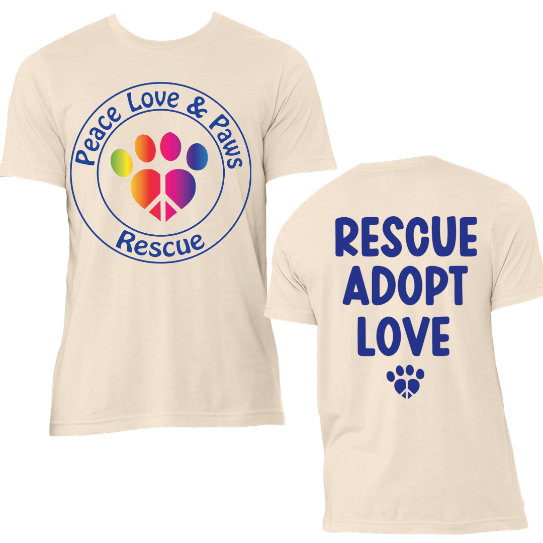 Peace, Love &amp; Paws Rescue Fundraiser Shirt