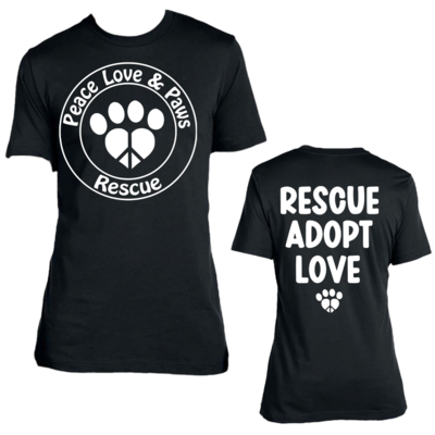 Peace, Love &amp; Paws Rescue Fundraiser Shirt