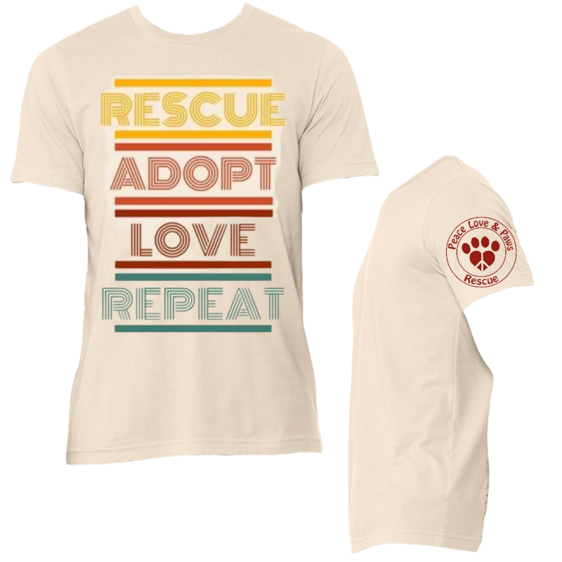 Peace, Love &amp; Paws Rescue Fundraiser Shirt