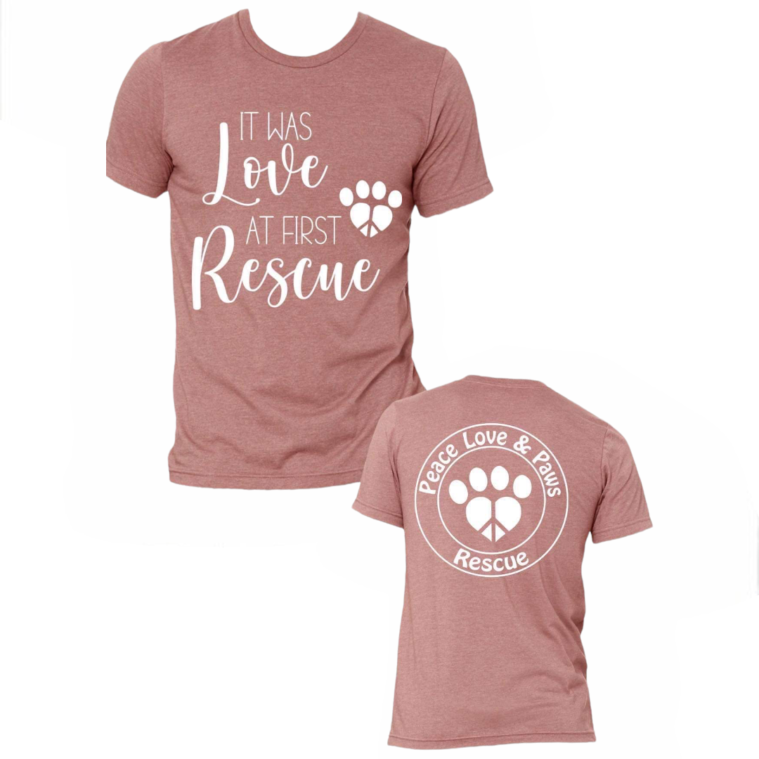 Peace, Love &amp; Paws Rescue Fundraiser TShirt