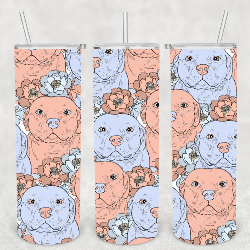 Pastel Pitties Skinny Tumbler