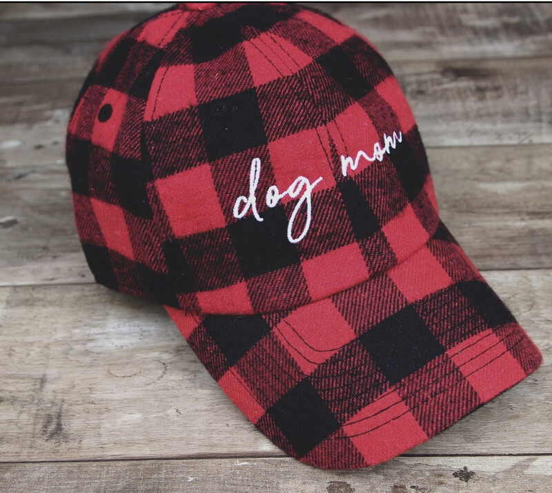 Buffalo Plaid Dog Mom Hat