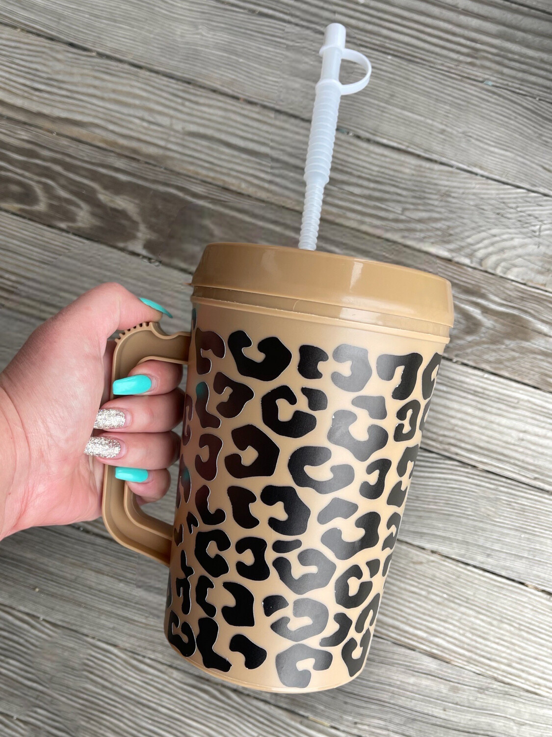 Leopard Retro Mega Mug