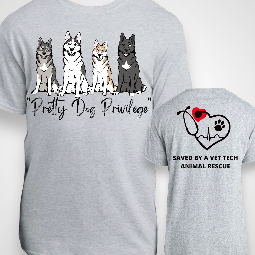 Saved By A Vet Tech Fundraiser TShirt
