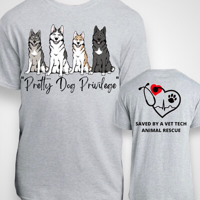 Saved By A Vet Tech Fundraiser TShirt