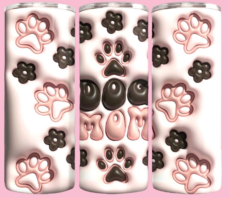 “Puffy” Dog Mom Skinny Tumbler