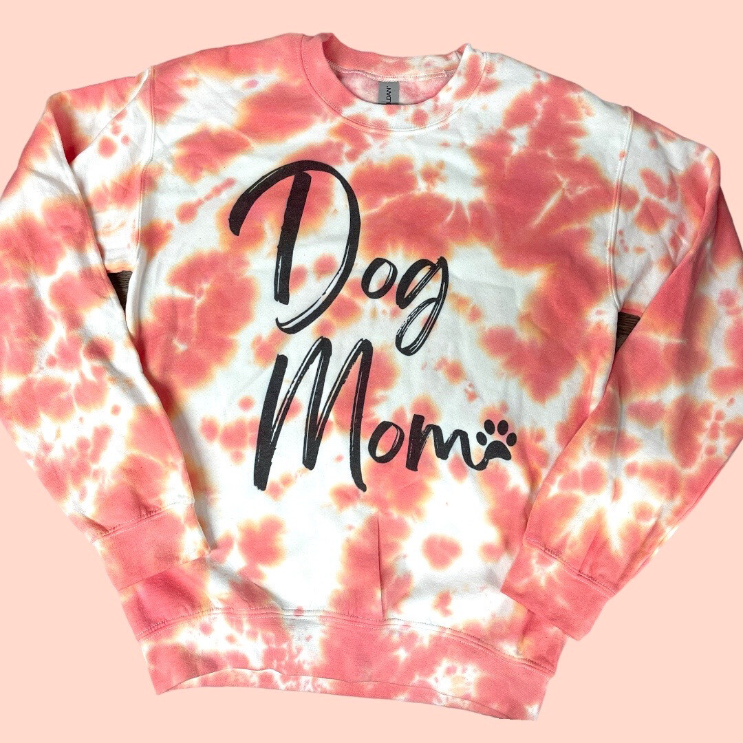 Dog Mom PushPop Dye Crewneck