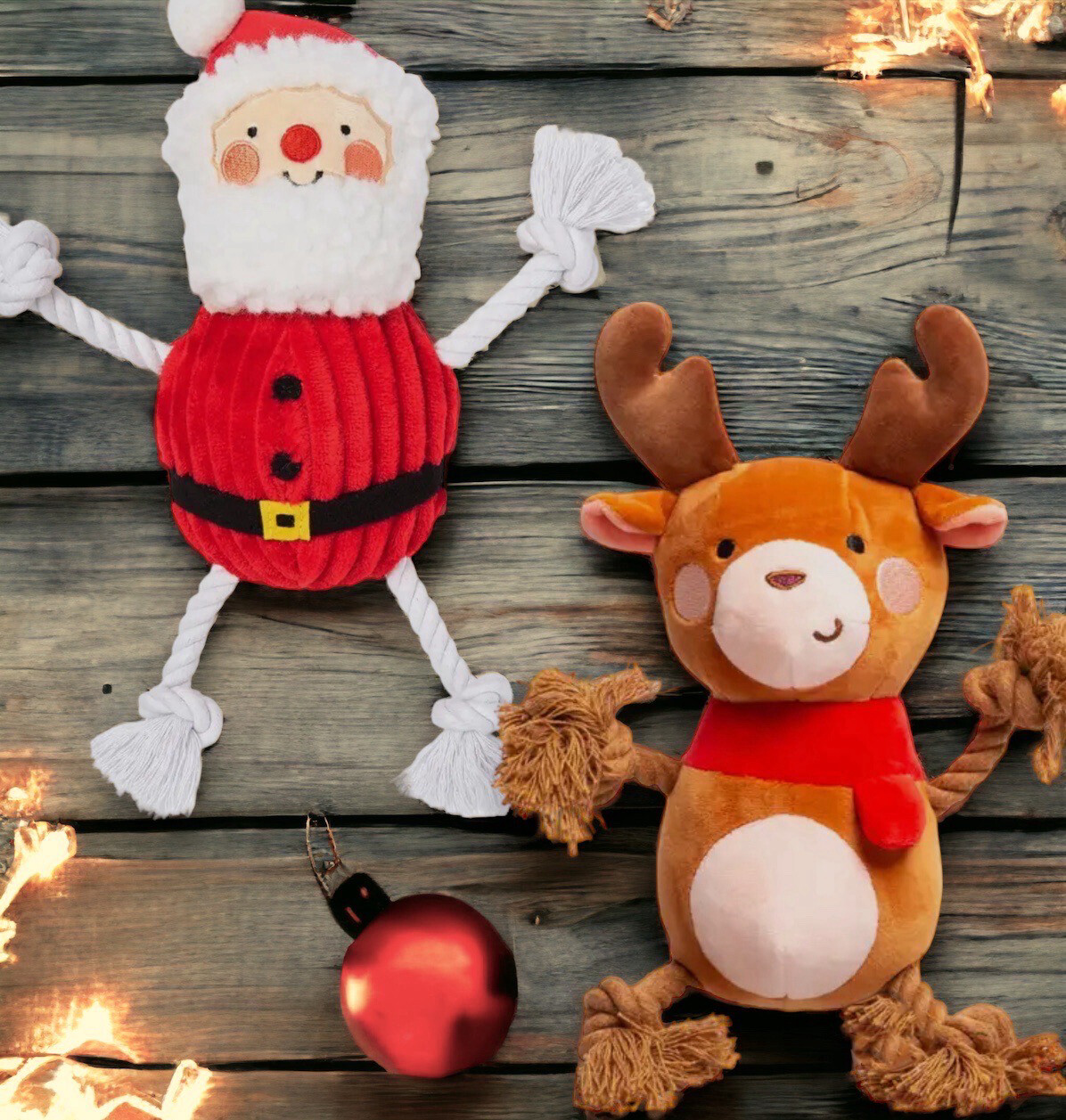 Howliday Plush Rope Toys
