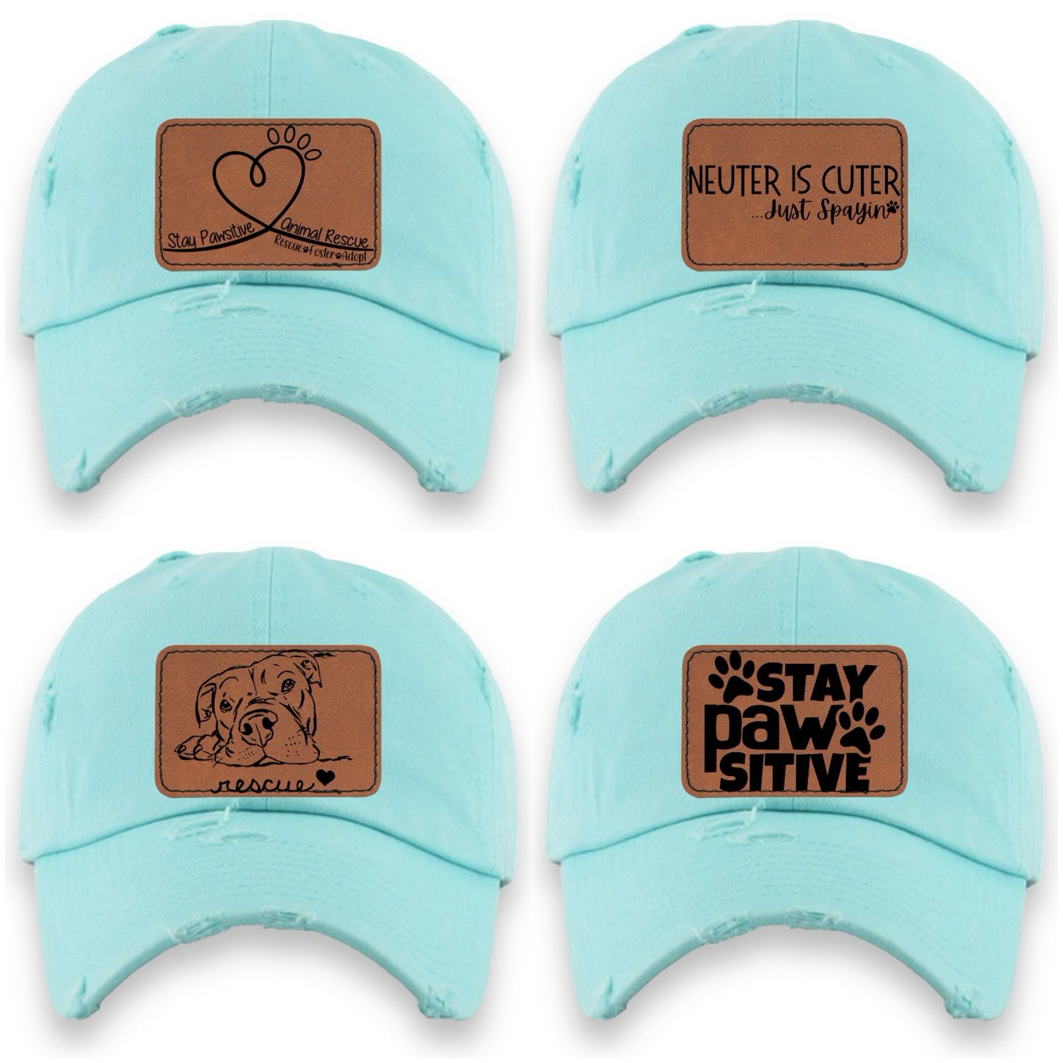 Stay Pawsitive Animal Rescue Fundraiser Hat