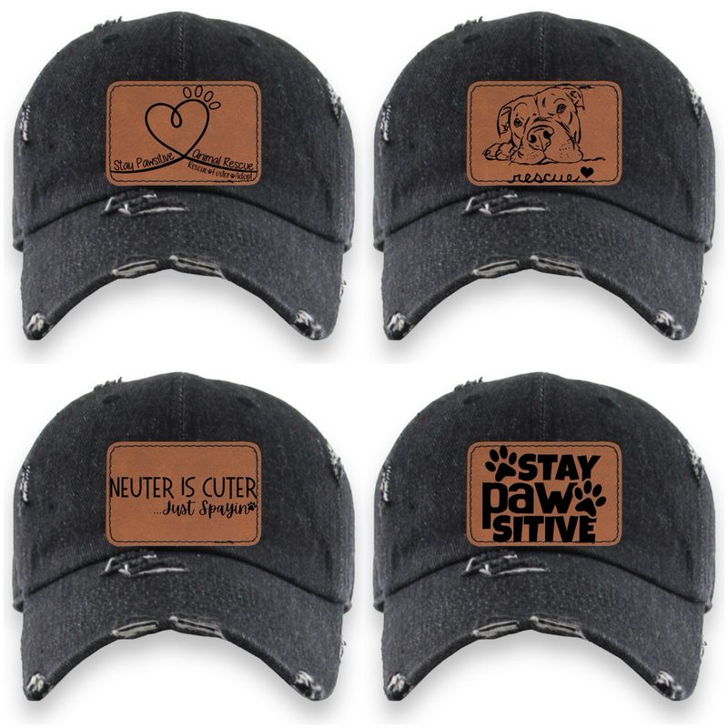 Stay Pawsitive Animal Rescue Fundraiser Hat